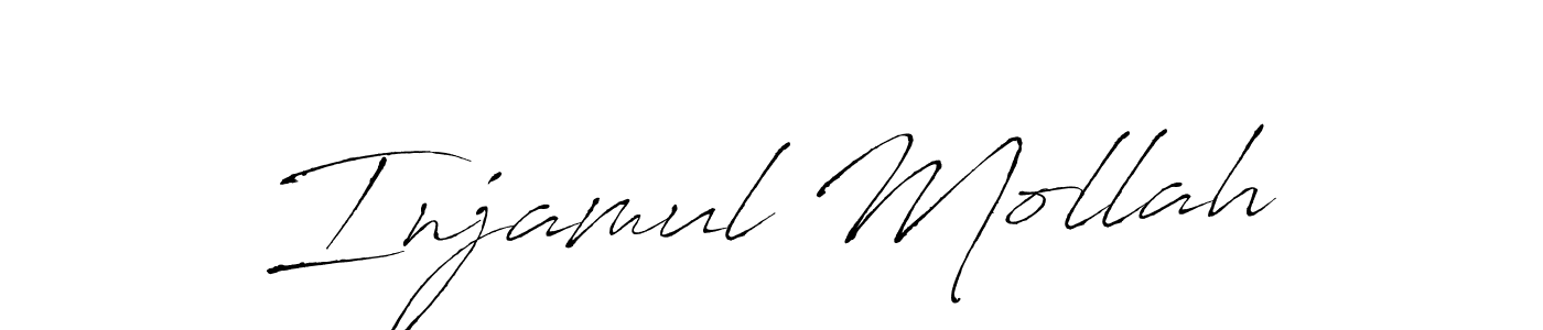 Also we have Injamul Mollah name is the best signature style. Create professional handwritten signature collection using Antro_Vectra autograph style. Injamul Mollah signature style 6 images and pictures png