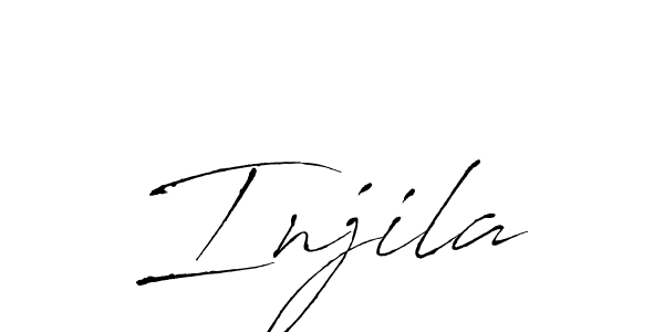 Create a beautiful signature design for name Injila. With this signature (Antro_Vectra) fonts, you can make a handwritten signature for free. Injila signature style 6 images and pictures png