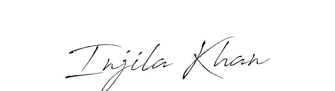 How to make Injila Khan name signature. Use Antro_Vectra style for creating short signs online. This is the latest handwritten sign. Injila Khan signature style 6 images and pictures png