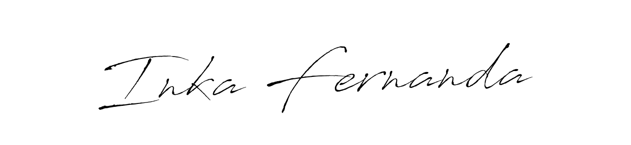 Design your own signature with our free online signature maker. With this signature software, you can create a handwritten (Antro_Vectra) signature for name Inka Fernanda. Inka Fernanda signature style 6 images and pictures png