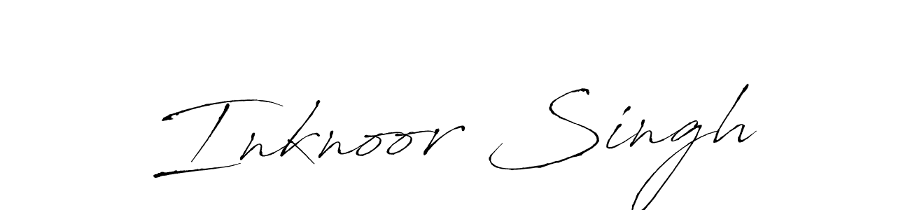 Design your own signature with our free online signature maker. With this signature software, you can create a handwritten (Antro_Vectra) signature for name Inknoor Singh. Inknoor Singh signature style 6 images and pictures png