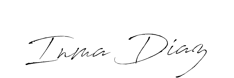 Also You can easily find your signature by using the search form. We will create Inma Diaz name handwritten signature images for you free of cost using Antro_Vectra sign style. Inma Diaz signature style 6 images and pictures png