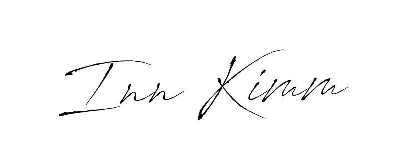 This is the best signature style for the Inn Kimm name. Also you like these signature font (Antro_Vectra). Mix name signature. Inn Kimm signature style 6 images and pictures png