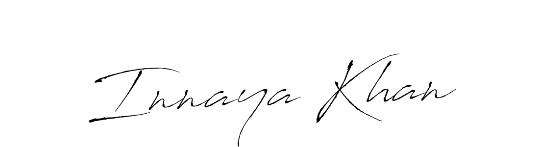 Innaya Khan stylish signature style. Best Handwritten Sign (Antro_Vectra) for my name. Handwritten Signature Collection Ideas for my name Innaya Khan. Innaya Khan signature style 6 images and pictures png