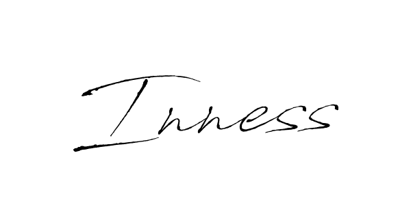 Make a beautiful signature design for name Inness. With this signature (Antro_Vectra) style, you can create a handwritten signature for free. Inness signature style 6 images and pictures png