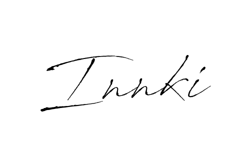 Make a beautiful signature design for name Innki. With this signature (Antro_Vectra) style, you can create a handwritten signature for free. Innki signature style 6 images and pictures png