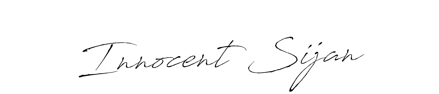 Make a beautiful signature design for name Innocent Sijan. With this signature (Antro_Vectra) style, you can create a handwritten signature for free. Innocent Sijan signature style 6 images and pictures png