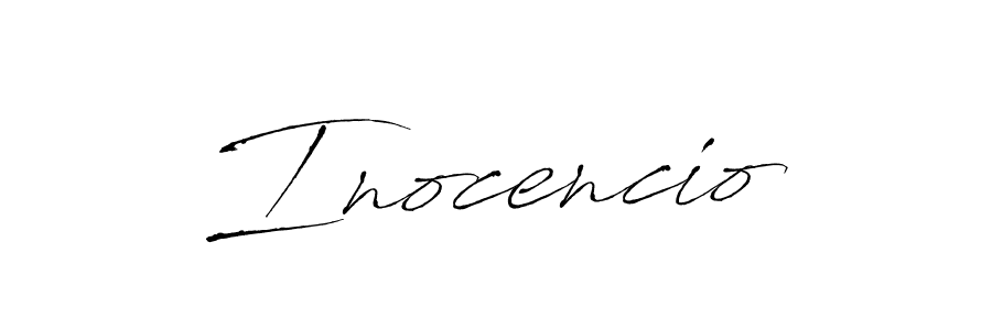 You should practise on your own different ways (Antro_Vectra) to write your name (Inocencio) in signature. don't let someone else do it for you. Inocencio signature style 6 images and pictures png