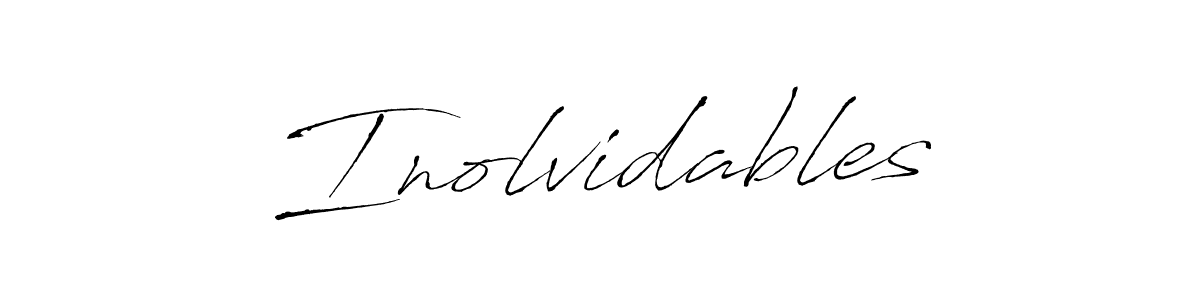 Use a signature maker to create a handwritten signature online. With this signature software, you can design (Antro_Vectra) your own signature for name Inolvidables. Inolvidables signature style 6 images and pictures png