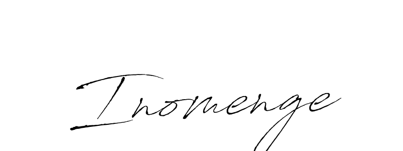 Antro_Vectra is a professional signature style that is perfect for those who want to add a touch of class to their signature. It is also a great choice for those who want to make their signature more unique. Get Inomenge name to fancy signature for free. Inomenge signature style 6 images and pictures png