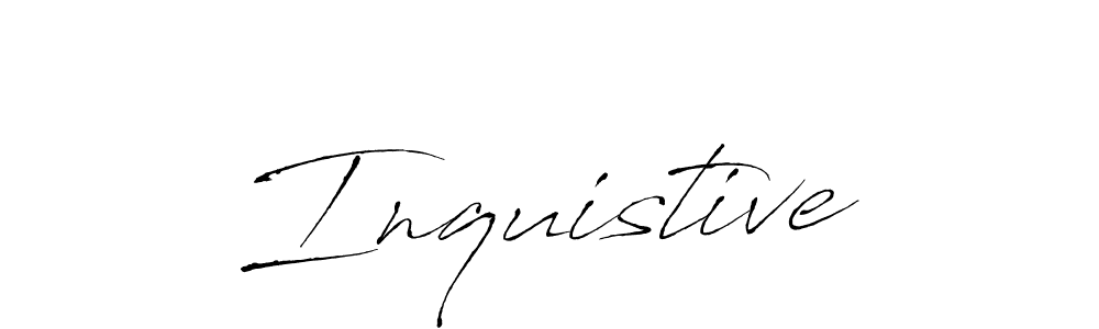 How to make Inquistive signature? Antro_Vectra is a professional autograph style. Create handwritten signature for Inquistive name. Inquistive signature style 6 images and pictures png