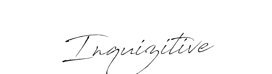 How to make Inquizitive name signature. Use Antro_Vectra style for creating short signs online. This is the latest handwritten sign. Inquizitive signature style 6 images and pictures png