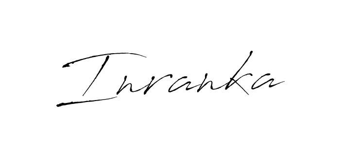 How to make Inranka signature? Antro_Vectra is a professional autograph style. Create handwritten signature for Inranka name. Inranka signature style 6 images and pictures png