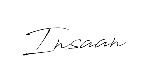 Design your own signature with our free online signature maker. With this signature software, you can create a handwritten (Antro_Vectra) signature for name Insaan. Insaan signature style 6 images and pictures png