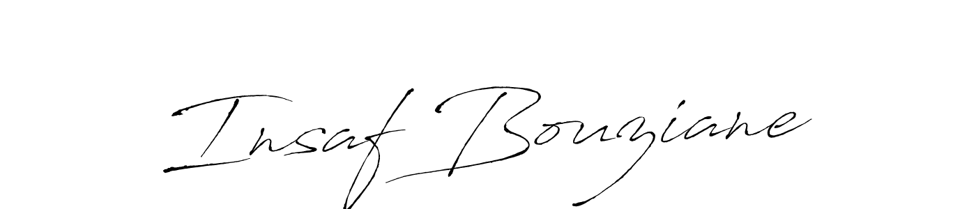 Antro_Vectra is a professional signature style that is perfect for those who want to add a touch of class to their signature. It is also a great choice for those who want to make their signature more unique. Get Insaf Bouziane name to fancy signature for free. Insaf Bouziane signature style 6 images and pictures png