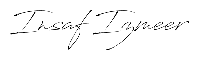 If you are searching for the best signature style for your name Insaf Izmeer, here we have designed multiple signature styles using Antro_Vectra. Insaf Izmeer signature style 6 images and pictures png