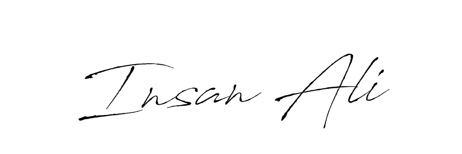 You should practise on your own different ways (Antro_Vectra) to write your name (Insan Ali) in signature. don't let someone else do it for you. Insan Ali signature style 6 images and pictures png