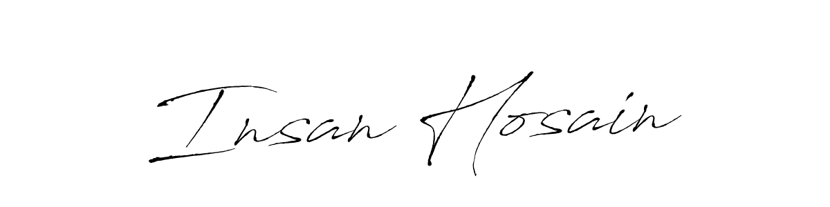 Insan Hosain stylish signature style. Best Handwritten Sign (Antro_Vectra) for my name. Handwritten Signature Collection Ideas for my name Insan Hosain. Insan Hosain signature style 6 images and pictures png