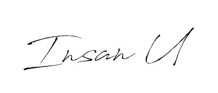 How to Draw Insan U signature style? Antro_Vectra is a latest design signature styles for name Insan U. Insan U signature style 6 images and pictures png