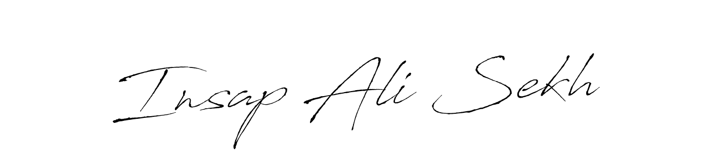 Use a signature maker to create a handwritten signature online. With this signature software, you can design (Antro_Vectra) your own signature for name Insap Ali Sekh. Insap Ali Sekh signature style 6 images and pictures png