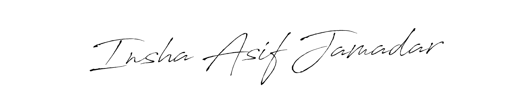 This is the best signature style for the Insha Asif Jamadar name. Also you like these signature font (Antro_Vectra). Mix name signature. Insha Asif Jamadar signature style 6 images and pictures png