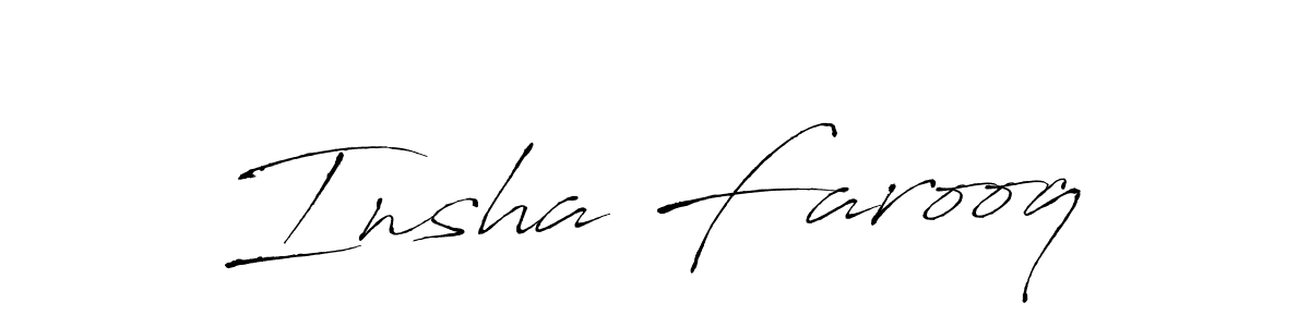 Make a beautiful signature design for name Insha Farooq. Use this online signature maker to create a handwritten signature for free. Insha Farooq signature style 6 images and pictures png