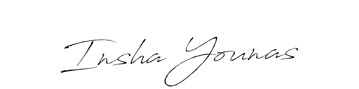 You should practise on your own different ways (Antro_Vectra) to write your name (Insha Younas) in signature. don't let someone else do it for you. Insha Younas signature style 6 images and pictures png