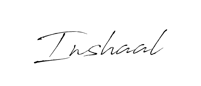 Design your own signature with our free online signature maker. With this signature software, you can create a handwritten (Antro_Vectra) signature for name Inshaal. Inshaal signature style 6 images and pictures png