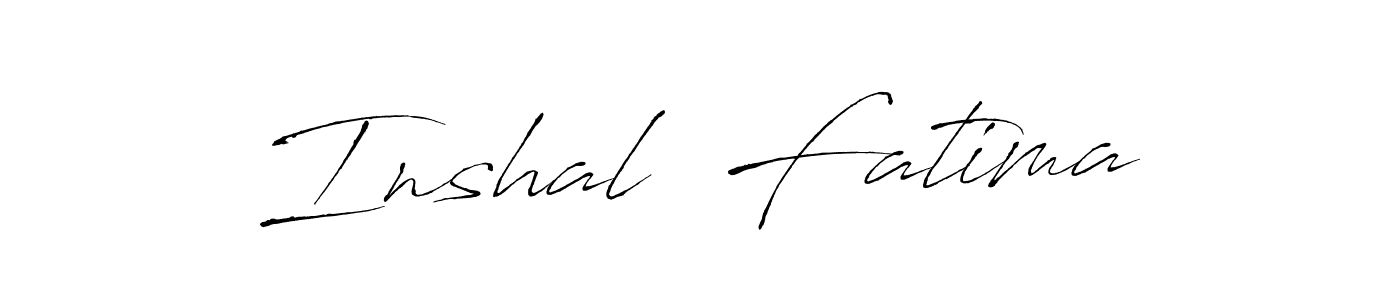 Make a beautiful signature design for name Inshal  Fatima. Use this online signature maker to create a handwritten signature for free. Inshal  Fatima signature style 6 images and pictures png