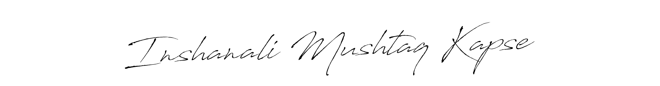 Use a signature maker to create a handwritten signature online. With this signature software, you can design (Antro_Vectra) your own signature for name Inshanali Mushtaq Kapse. Inshanali Mushtaq Kapse signature style 6 images and pictures png