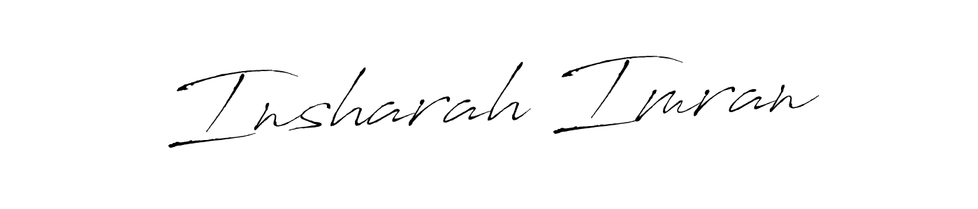 Also we have Insharah Imran name is the best signature style. Create professional handwritten signature collection using Antro_Vectra autograph style. Insharah Imran signature style 6 images and pictures png