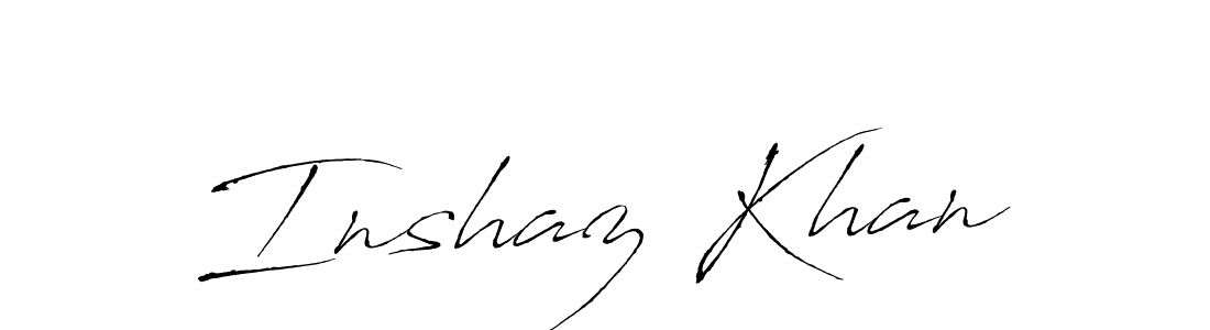 Design your own signature with our free online signature maker. With this signature software, you can create a handwritten (Antro_Vectra) signature for name Inshaz Khan. Inshaz Khan signature style 6 images and pictures png