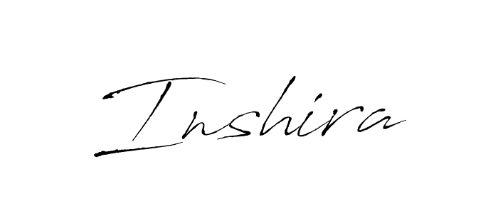 The best way (Antro_Vectra) to make a short signature is to pick only two or three words in your name. The name Inshira include a total of six letters. For converting this name. Inshira signature style 6 images and pictures png