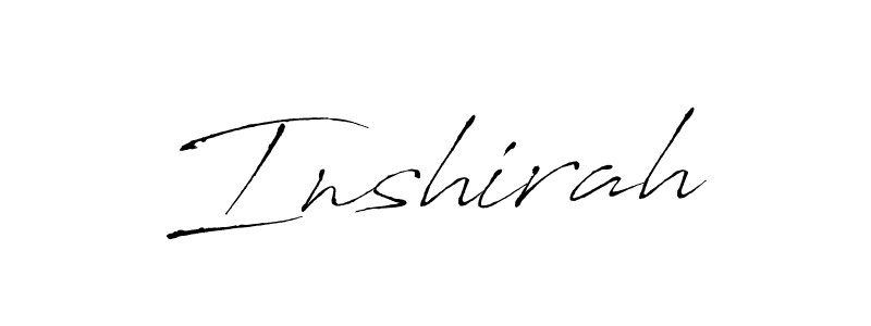 You can use this online signature creator to create a handwritten signature for the name Inshirah. This is the best online autograph maker. Inshirah signature style 6 images and pictures png