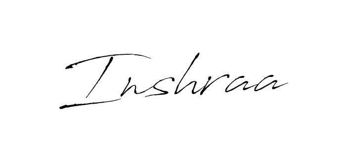 Make a beautiful signature design for name Inshraa. Use this online signature maker to create a handwritten signature for free. Inshraa signature style 6 images and pictures png