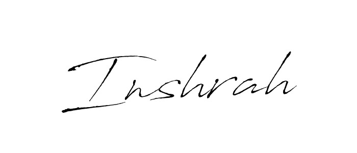 Make a beautiful signature design for name Inshrah. Use this online signature maker to create a handwritten signature for free. Inshrah signature style 6 images and pictures png