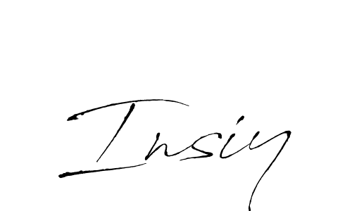 How to make Insiy name signature. Use Antro_Vectra style for creating short signs online. This is the latest handwritten sign. Insiy signature style 6 images and pictures png