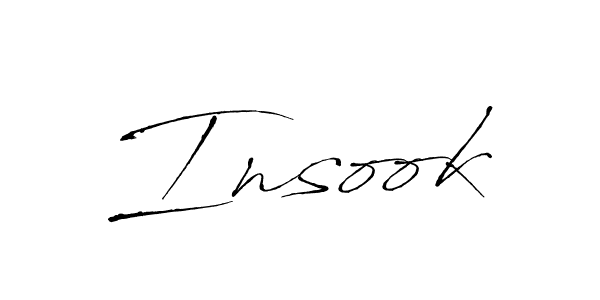 if you are searching for the best signature style for your name Insook. so please give up your signature search. here we have designed multiple signature styles  using Antro_Vectra. Insook signature style 6 images and pictures png