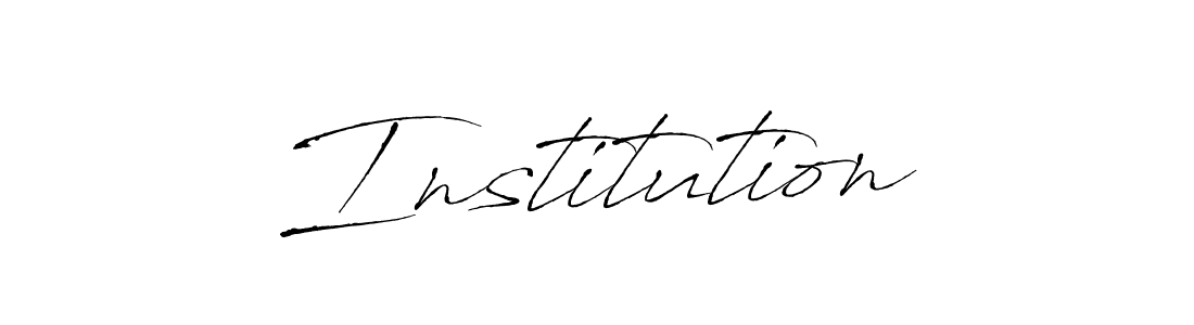 How to Draw Institution signature style? Antro_Vectra is a latest design signature styles for name Institution. Institution signature style 6 images and pictures png