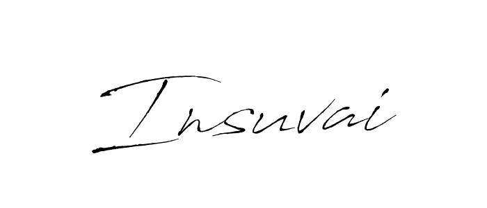 Use a signature maker to create a handwritten signature online. With this signature software, you can design (Antro_Vectra) your own signature for name Insuvai. Insuvai signature style 6 images and pictures png