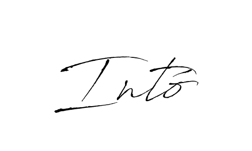 How to make Intó name signature. Use Antro_Vectra style for creating short signs online. This is the latest handwritten sign. Intó signature style 6 images and pictures png