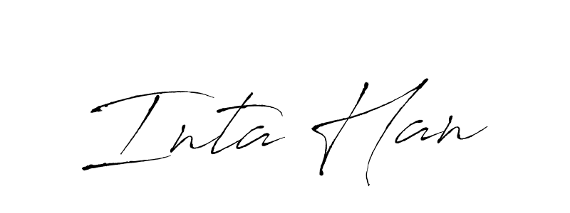 Check out images of Autograph of Inta Han name. Actor Inta Han Signature Style. Antro_Vectra is a professional sign style online. Inta Han signature style 6 images and pictures png