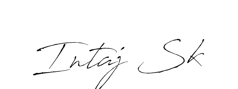 You can use this online signature creator to create a handwritten signature for the name Intaj Sk. This is the best online autograph maker. Intaj Sk signature style 6 images and pictures png