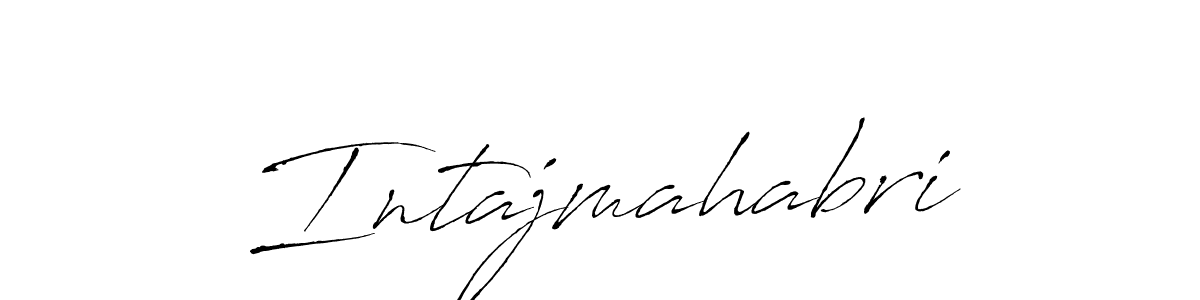 You should practise on your own different ways (Antro_Vectra) to write your name (Intajmahabri) in signature. don't let someone else do it for you. Intajmahabri signature style 6 images and pictures png