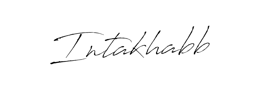 Antro_Vectra is a professional signature style that is perfect for those who want to add a touch of class to their signature. It is also a great choice for those who want to make their signature more unique. Get Intakhabb name to fancy signature for free. Intakhabb signature style 6 images and pictures png