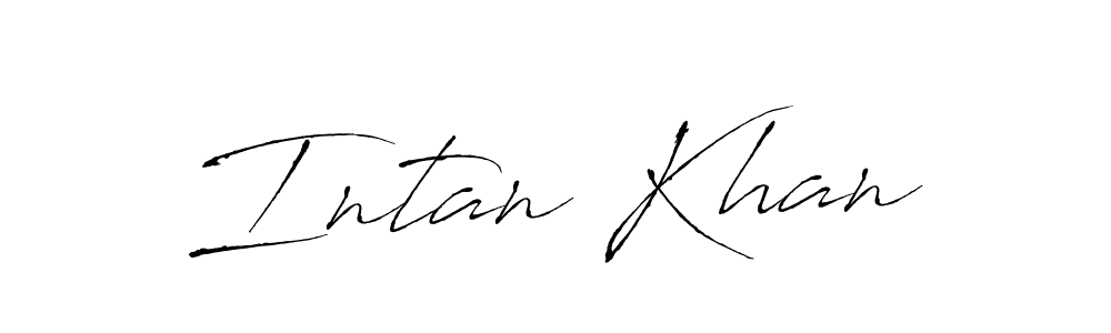 Similarly Antro_Vectra is the best handwritten signature design. Signature creator online .You can use it as an online autograph creator for name Intan Khan. Intan Khan signature style 6 images and pictures png