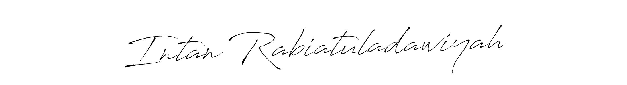 Make a short Intan Rabiatuladawiyah signature style. Manage your documents anywhere anytime using Antro_Vectra. Create and add eSignatures, submit forms, share and send files easily. Intan Rabiatuladawiyah signature style 6 images and pictures png
