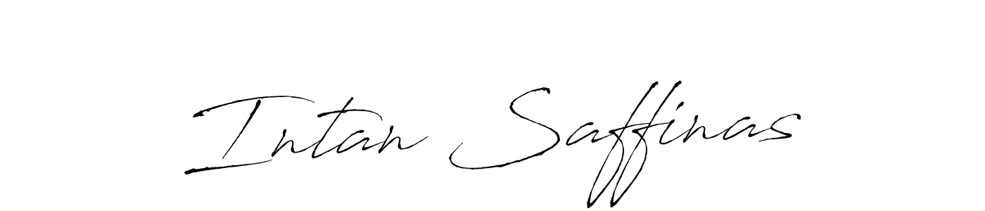 How to make Intan Saffinas name signature. Use Antro_Vectra style for creating short signs online. This is the latest handwritten sign. Intan Saffinas signature style 6 images and pictures png