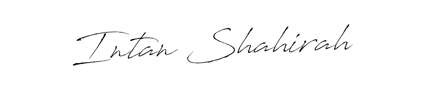 Also You can easily find your signature by using the search form. We will create Intan Shahirah name handwritten signature images for you free of cost using Antro_Vectra sign style. Intan Shahirah signature style 6 images and pictures png