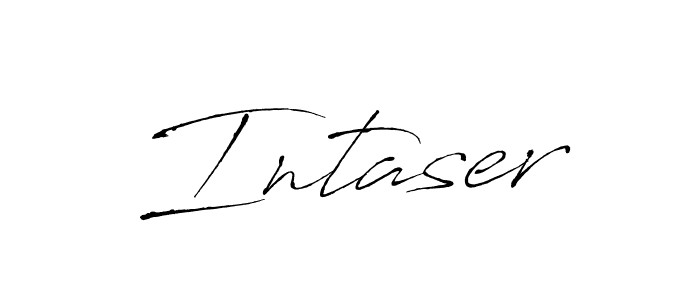 Antro_Vectra is a professional signature style that is perfect for those who want to add a touch of class to their signature. It is also a great choice for those who want to make their signature more unique. Get Intaser name to fancy signature for free. Intaser signature style 6 images and pictures png